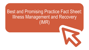 Best and Promising Practice Fact Sheet: Illness Management and Recovery (IMR)